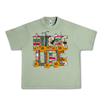 Oil Green Western Nurse Life Urban Heavy Tee - FaDigitalArtStudio