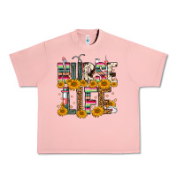 Salmon Western Nurse Life Urban Heavy Tee - FaDigitalArtStudio