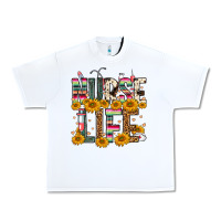 White Western Nurse Life Urban Heavy Tee - FaDigitalArtStudio