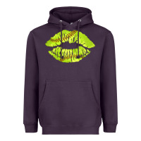 Plum softball lips Heavyweight Hoodie - AdoDesignShop
