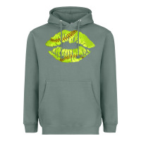 Sage softball lips Heavyweight Hoodie - AdoDesignShop