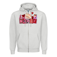 Dove Grey valentines day nurse Zipper Hoodie - AdoDesignShop