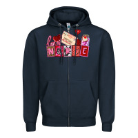 Navy valentines day nurse Zipper Hoodie - AdoDesignShop