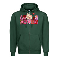 Sports Green valentines day nurse Zipper Hoodie - AdoDesignShop