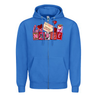 True Royal valentines day nurse Zipper Hoodie - AdoDesignShop