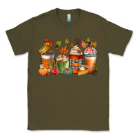 Army Green fall coffee cups Classic Tee - CowGirlArtShop