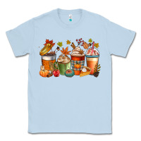 Dusty Blue fall coffee cups Classic Tee - CowGirlArtShop
