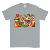 Heather Grey fall coffee cups Classic Tee - CowGirlArtShop