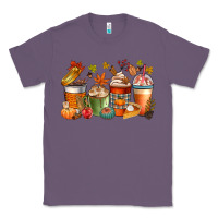 Lavender fall coffee cups Classic Tee - CowGirlArtShop