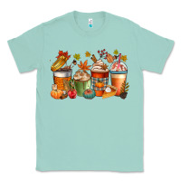 Seafoam fall coffee cups Classic Tee - CowGirlArtShop