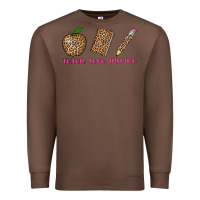 Chestnut teach love inspire leopard Premium Sweatshirt - AdoDesignShop