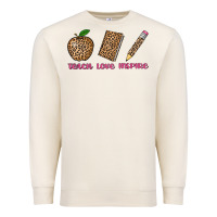 Sandshell teach love inspire leopard Premium Sweatshirt - AdoDesignShop