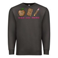 Smoke teach love inspire leopard Premium Sweatshirt - AdoDesignShop