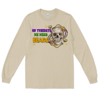 Mushroom on tuesdays we wear beads skull Long Sleeve Tee - FaDigitalArtStudio