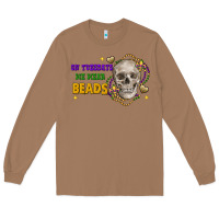 Toasted Coconut on tuesdays we wear beads skull Long Sleeve Tee - FaDigitalArtStudio