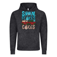Vintage Black Snow Flakes aAd Christmas Cakes Vintage Hoodie - BundleAndBundleShop