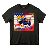 Asphalt red white & boom Heavy Core Tee - TumblerDesignByShophia