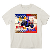 Cream red white & boom Heavy Core Tee - TumblerDesignByShophia