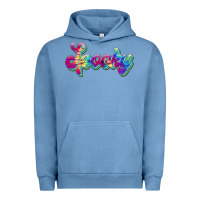 Pigment Pebble Blue spooky Urban Hoodie - JahusDesignShop