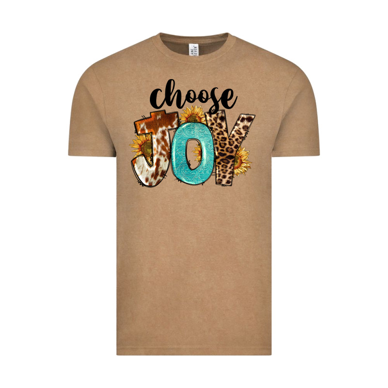 Western Choose Joy Vintage Tee by FaDigitalArtStudio | Teevron