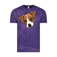 Cloud Purple Jack Russel Vintage Tee - Jasminsmagicworld