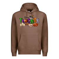 Chestnut halloween teacher Premium Hoodie - LillyAllenDesigns
