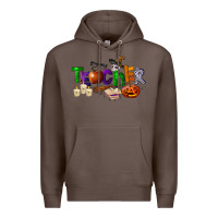 Coffee halloween teacher Premium Hoodie - LillyAllenDesigns