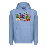 Colony Blue halloween teacher Premium Hoodie - LillyAllenDesigns