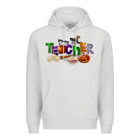 Dove Grey halloween teacher Premium Hoodie - LillyAllenDesigns