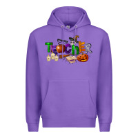Purple halloween teacher Premium Hoodie - LillyAllenDesigns