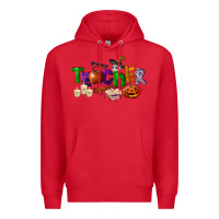 Red halloween teacher Premium Hoodie - LillyAllenDesigns