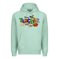 Seafoam halloween teacher Premium Hoodie - LillyAllenDesigns