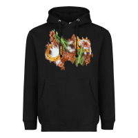 Black horseshoe cowhide cactus patch Heavyweight Hoodie - AdoDesignShop