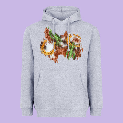 Horseshoe Cowhide Cactus Patch Heavyweight Hoodie Designed By Adodesignshop