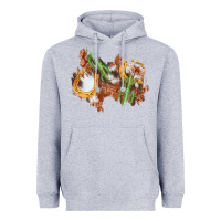 Heather Grey horseshoe cowhide cactus patch Heavyweight Hoodie - AdoDesignShop