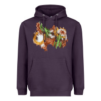 Plum horseshoe cowhide cactus patch Heavyweight Hoodie - AdoDesignShop