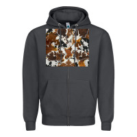Smoke cowhide Zipper Hoodie - AdoDesignShop