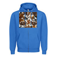 True Royal cowhide Zipper Hoodie - AdoDesignShop