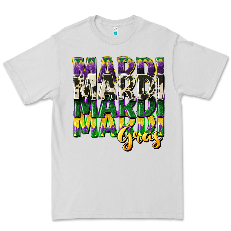 Cowhide Mardi Gras Premium Tee by CowGirlArtShop | Teevron