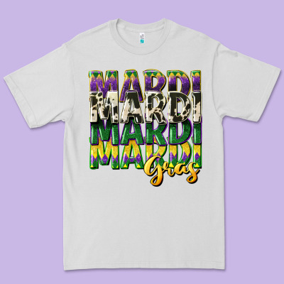 Cowhide Mardi Gras Premium Tee Designed By Cowgirlartshop