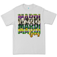 Dove Grey cowhide mardi gras Premium Tee - CowGirlArtShop