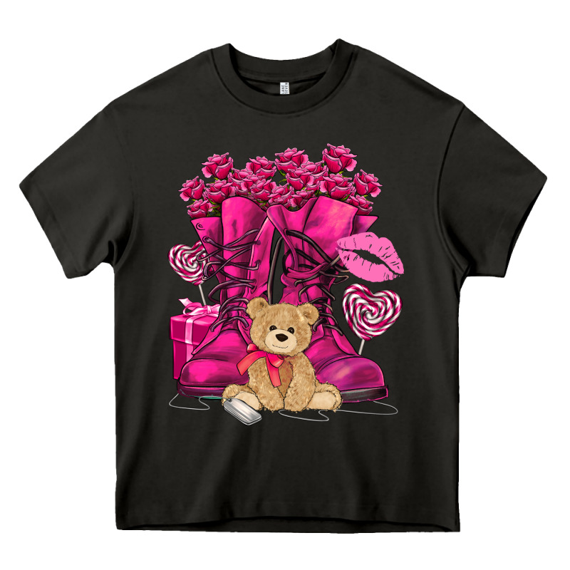 Army Boots Valentine's Day Heavy Core Tee by HowdyJamesFarm | Teevron
