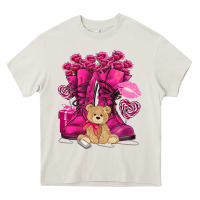 Cream Army boots Valentine's Day Heavy Core Tee - HowdyJamesFarm