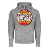 Cloud Rock baseball with sunflower round earrings Vintage Hoodie - BundleAndBundleShop