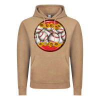 Vintage Coffee baseball with sunflower round earrings Vintage Hoodie - BundleAndBundleShop