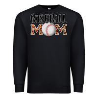 Black baseball mom Premium Sweatshirt - AdoDesignShop
