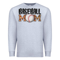 Heather Grey baseball mom Premium Sweatshirt - AdoDesignShop