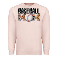 Pale Pink baseball mom Premium Sweatshirt - AdoDesignShop