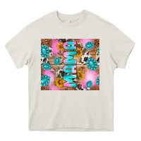 Cream western mama Heavy Core Tee - RanaPortraitStore