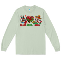Matcha Peace Love Day Of The Dead Long Sleeve Tee - BundleAndBundleShop
